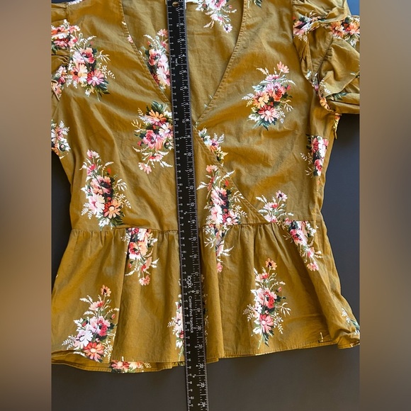 NWOT Madewell Blouse Floral - Picture 7 of 9